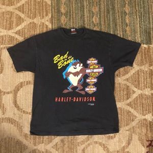 Vintage 1993 Taz Harley Shirt Single Stitch XL